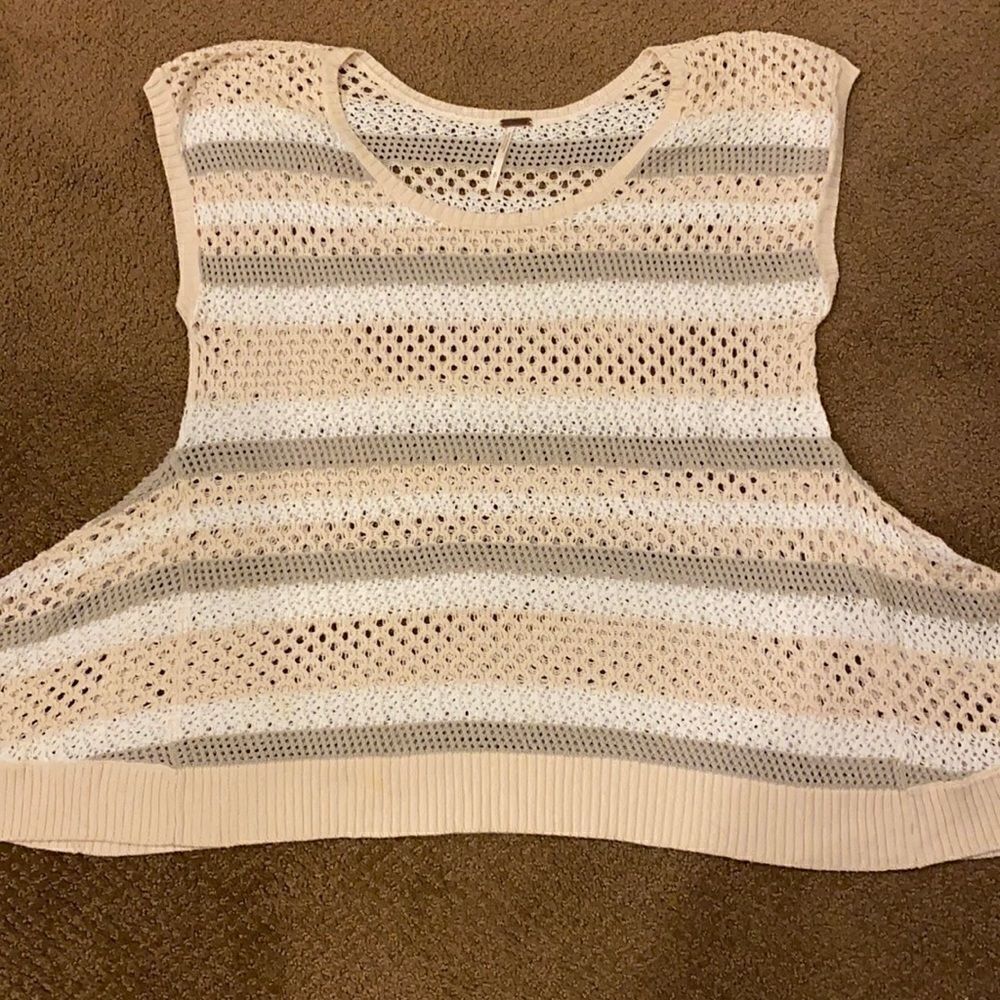 Free People Women’s Striped Knitted Sweater Vest